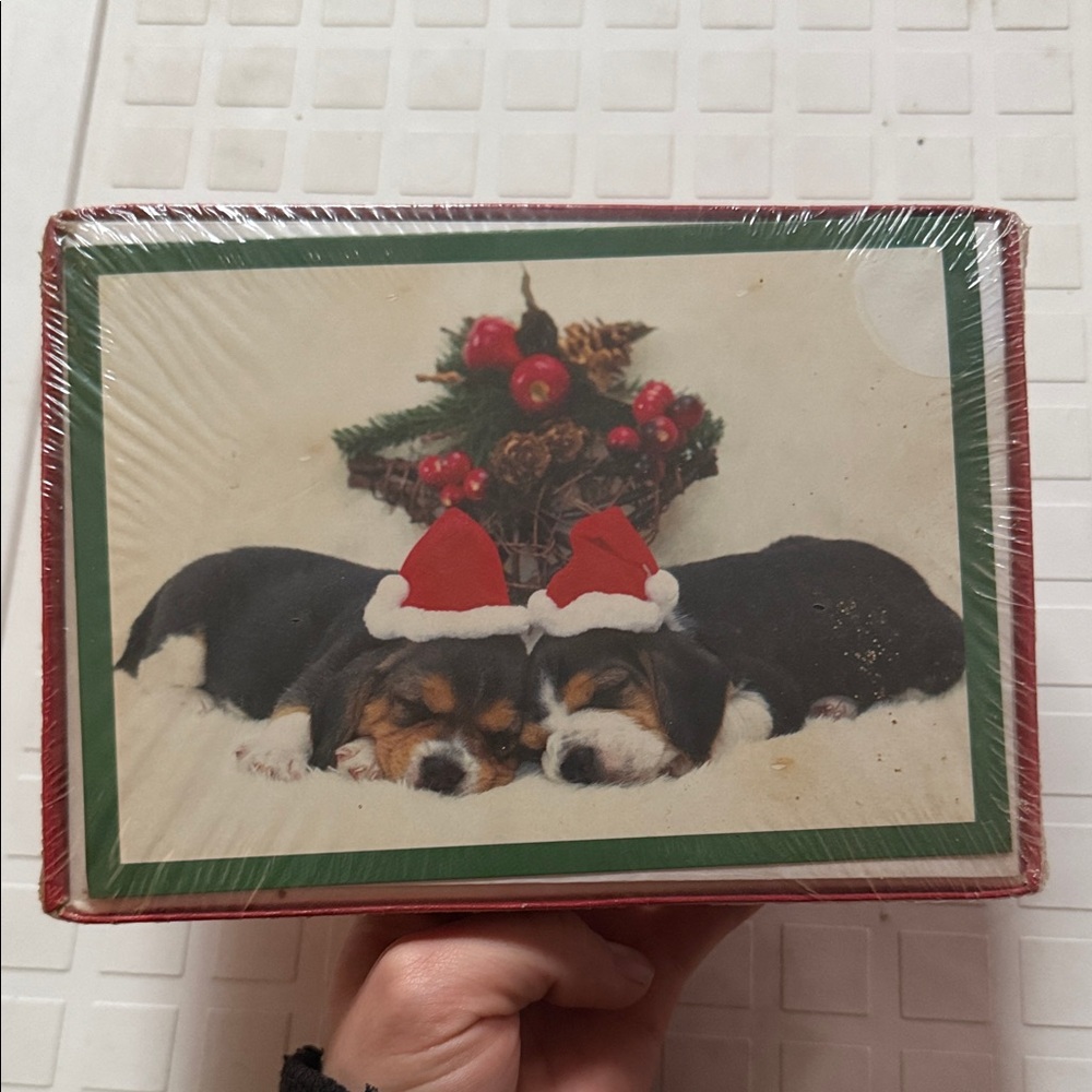 Christmas Puppy Greeting Cards